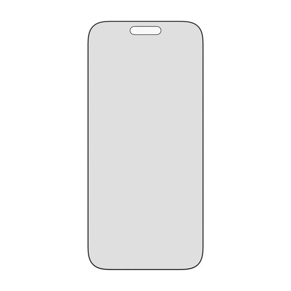 UWF 2-Way Privacy закалено стъкло с Fastfit за iPhone 17 Pro Max, Черно, PanzerGlass