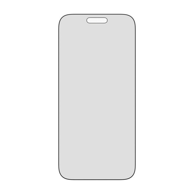 UWF 2-Way Privacy закалено стъкло с Fastfit за iPhone 17 Pro Max, Черно, PanzerGlass