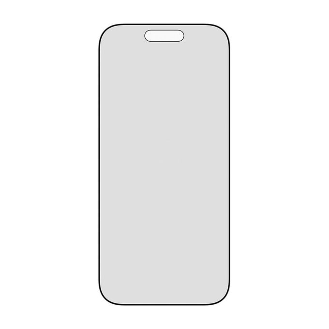 UWF 2-Way Privacy закалено стъкло с Fastfit за iPhone 17/16 Pro, Черно, PanzerGlass