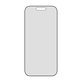 UWF 2-Way Privacy закалено стъкло с Fastfit за iPhone 17/16 Pro, Черно, PanzerGlass