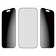 UWF 2-Way Privacy закалено стъкло с Fastfit за iPhone 17/16 Pro, Черно, PanzerGlass