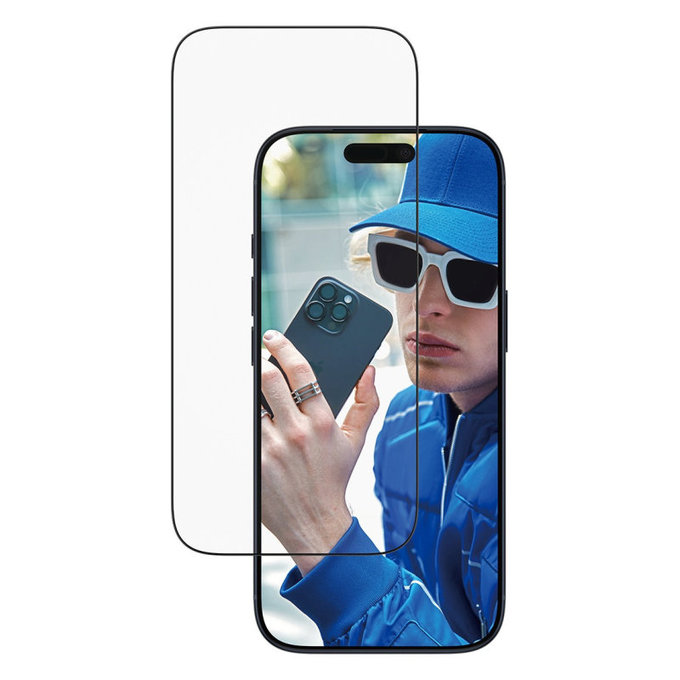 UWF закалено стъкло с апликатор за iPhone 17 Pro, Черно, PanzerGlass