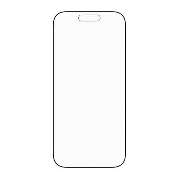 Закалено стъкло UWF Stealth с Fastfit за iPhone 17/16 Pro, Черно, PanzerGlass