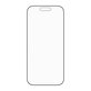 Закалено стъкло UWF Stealth с Fastfit за iPhone 17/16 Pro, Черно, PanzerGlass