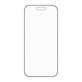Закалено стъкло UWF Stealth с Fastfit за iPhone Air, Черно, PanzerGlass