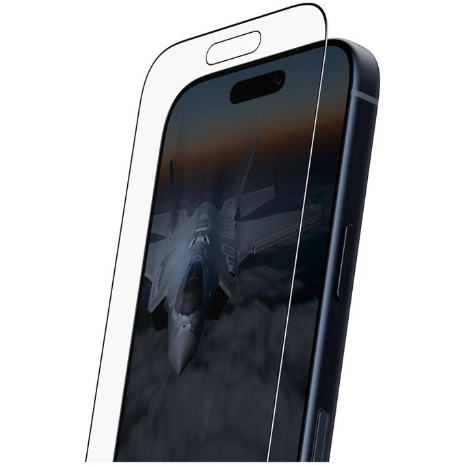 Закалено стъкло UWF Stealth с Fastfit за iPhone 17 Pro, Черно, PanzerGlass