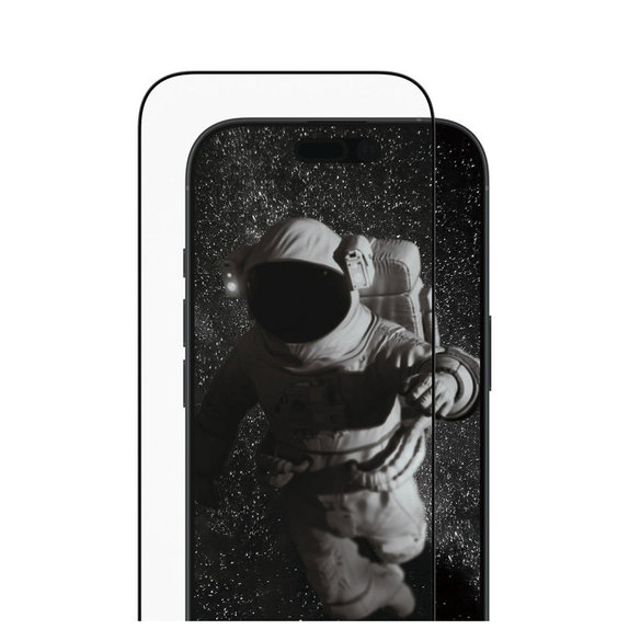 UWF Ceramic II закалено стъкло с Fastfit за iPhone 17/16 Pro, Черно, PanzerGlass