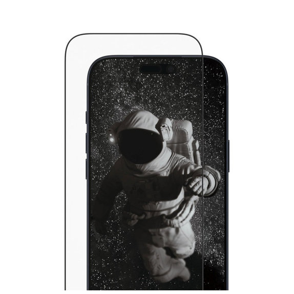 Закалено стъкло UWF Ceramic II с апликатор за iPhone Air, Черно, PanzerGlass