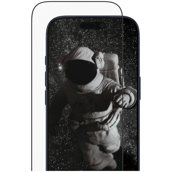 Закалено стъкло UWF Ceramic II с апликатор за iPhone 17 Pro, Черно, PanzerGlass