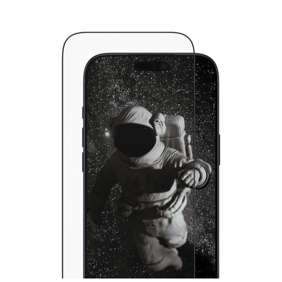 Закалено стъкло UWF Ceramic II с апликатор за iPhone 17 Pro Max, Черно, PanzerGlass