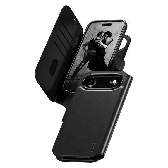 Калъф Wallet Tango Two-In-One с MagSAFE by PanzerGlass за iPhone Air, Черно, PanzerGlass