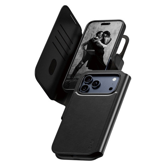 Калъф Wallet Tango Two-In-One с MagSafe за iPhone 17 Pro Max, Черно, PanzerGlass