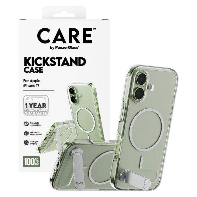 Калъф Kickstand за iPhone 17, Прозрачно, PanzerGlass