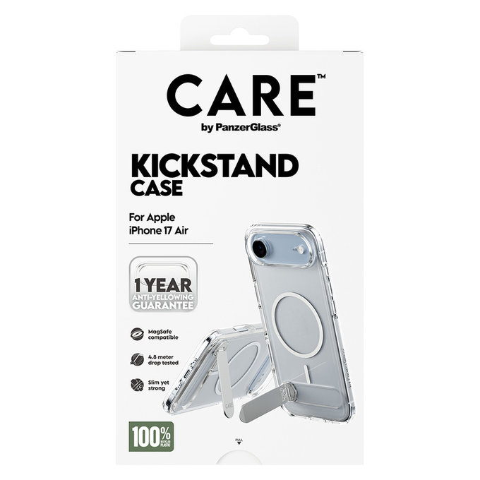 Калъф Kickstand за iPhone Air, Прозрачно, PanzerGlass