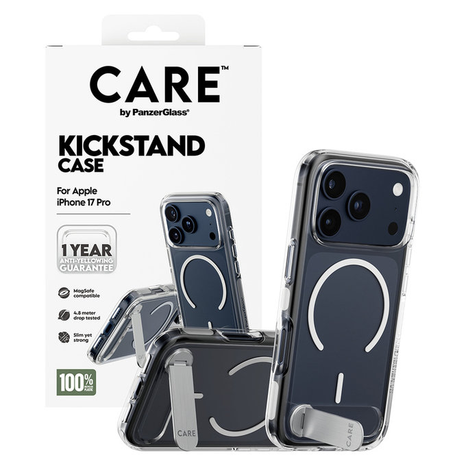 Калъф Kickstand за iPhone 17 Pro, Прозрачно, PanzerGlass