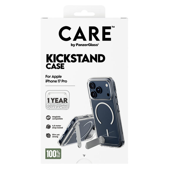 Калъф Kickstand за iPhone 17 Pro, Прозрачно, PanzerGlass