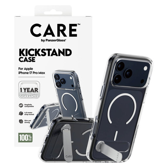 Калъф Kickstand за iPhone 17 Pro Max, Прозрачно, PanzerGlass