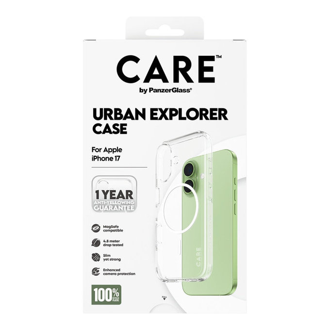 Калъф Urban Explorer с MagSafe за iPhone 17, Бяло, CARE