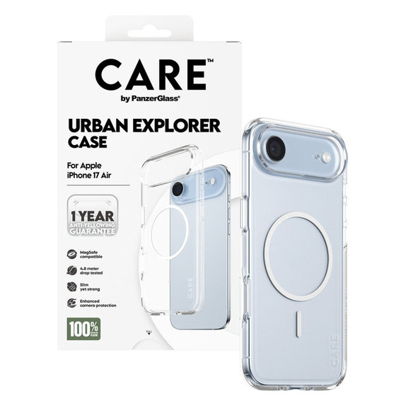 Калъф Urban Explorer с MagSafe за iPhone Air, Бяло, CARE