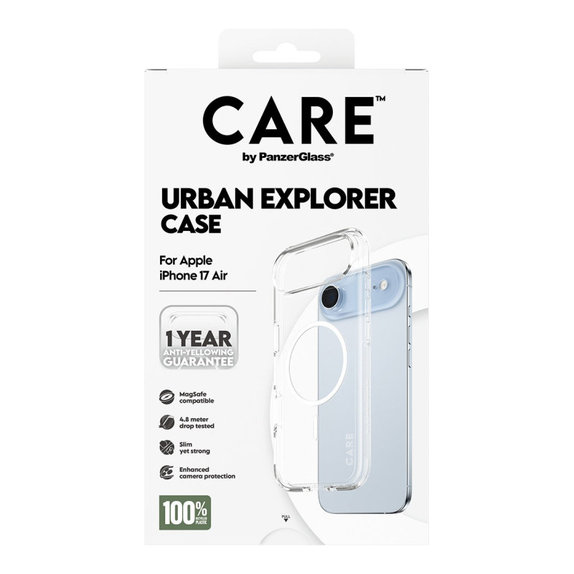 Калъф Urban Explorer с MagSafe за iPhone Air, Бяло, CARE