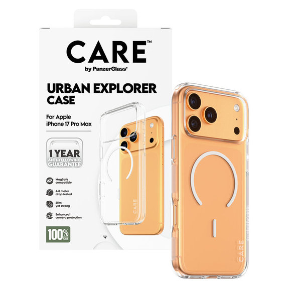Калъф Urban Explorer с MagSafe за iPhone 17 Pro Max, Бяло, PanzerGlass