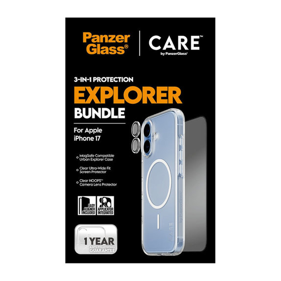 Bundle 3 в 1 Explorer за iPhone 17, PanzerGlass