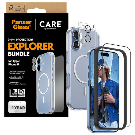 Bundle 3 в 1 Explorer за iPhone 17, PanzerGlass