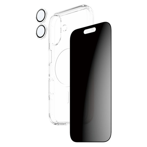 Bundle 3 в 1 Privacy за iPhone 17, PanzerGlass