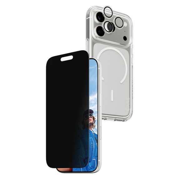 Bundle 3 в 1 Privacy за iPhone 17 Pro, PanzerGlass