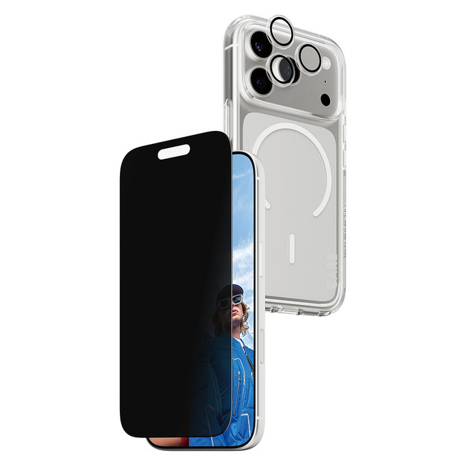 Bundle 3 в 1 Privacy за iPhone 17 Pro, PanzerGlass