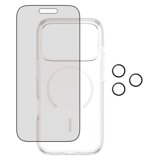Bundle 3 в 1 Privacy за iPhone 17 Pro, PanzerGlass