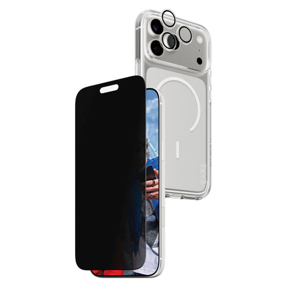 Bundle 3 в 1 Privacy за iPhone 17 Pro Max, PanzerGlass