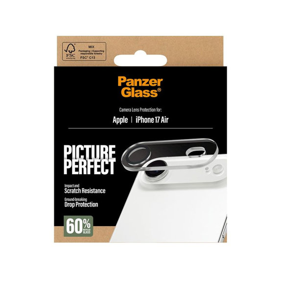 Протектор за обектив на камерата PicturePerfect за iPhone Air, Прозрачен, PanzerGlass