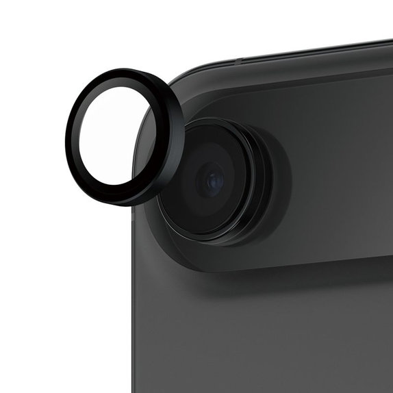 Протектор за обектив на задна камера Hoops за iPhone Air, Черно, Black, PanzerGlass