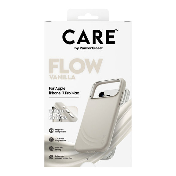 Калъф FLOW с MagSafe за iPhone 17 Pro Max, Vanilla, CARE