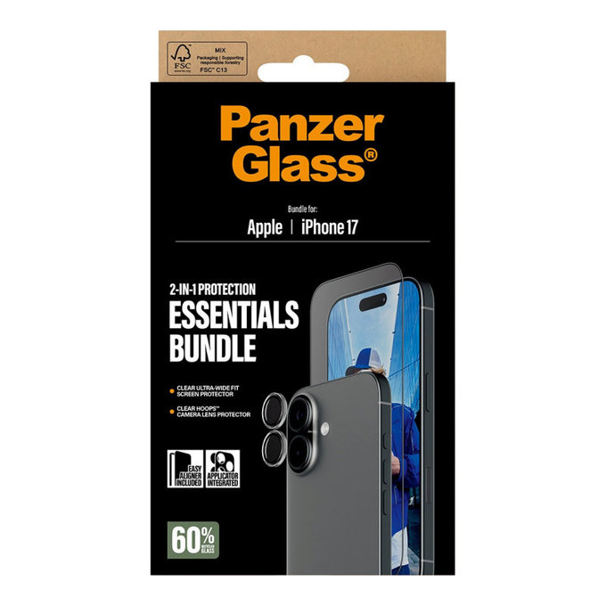 Bundle Essentials 2 в 1 за iPhone 17, PanzerGlass