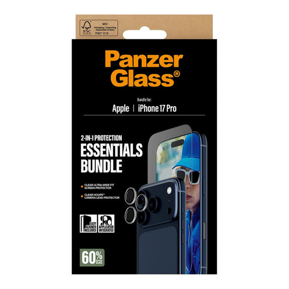 Bundle Essentials 2 в 1 за iPhone 17 Pro, PanzerGlass