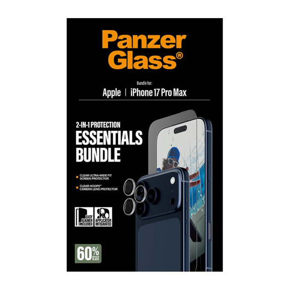 Bundle Essentials 2 в 1 за iPhone 17 Pro Max, PanzerGlass
