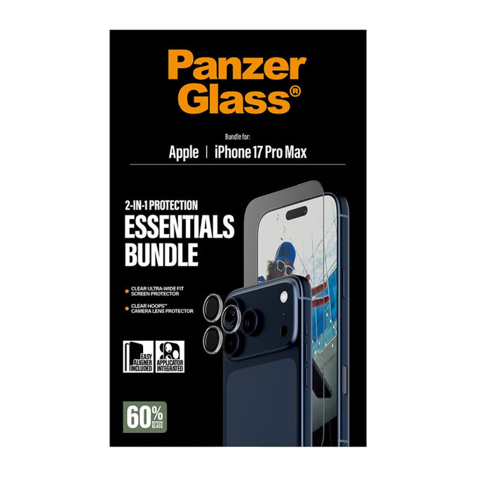 Bundle Essentials 2 в 1 за iPhone 17 Pro Max, PanzerGlass