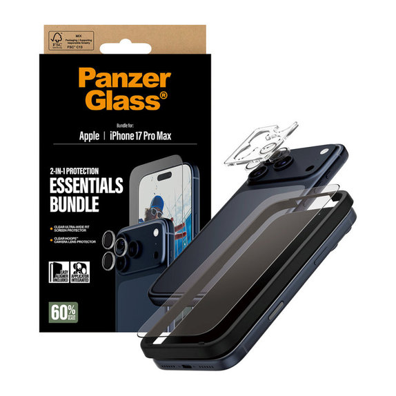Bundle Essentials 2 в 1 за iPhone 17 Pro Max, PanzerGlass