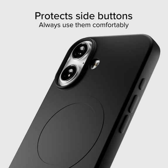 Калъф Instinct Mag, съвместим с MagSafe за iPhone 17, Черен, SBS