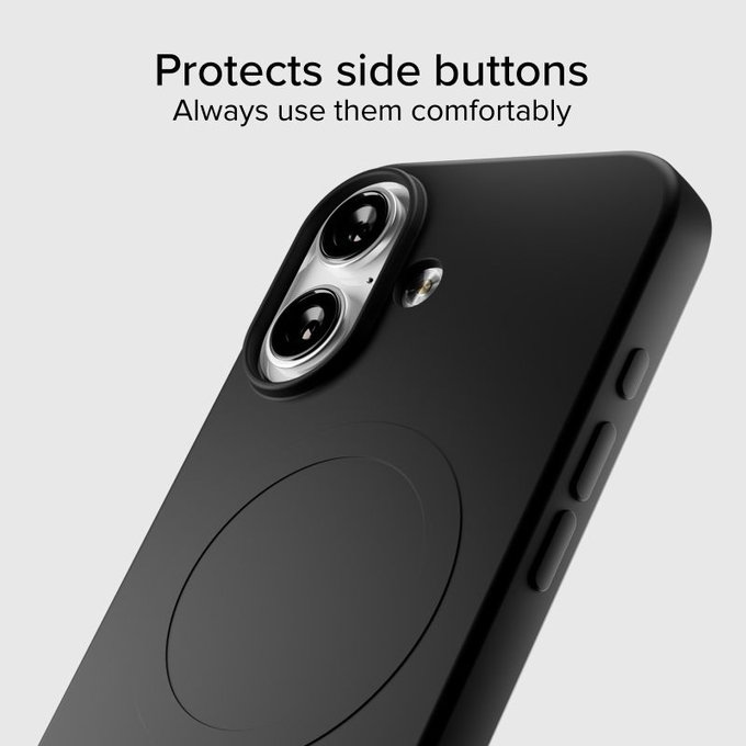 Калъф Instinct Mag, съвместим с MagSafe за iPhone 17, Черен, SBS