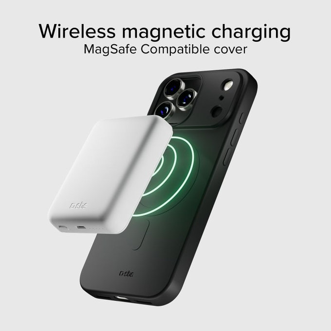 Калъф Instinct Mag, съвместим с MagSafe за iPhone 17 Pro, Черен, SBS