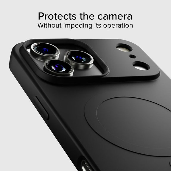 Калъф Instinct Mag, съвместим с MagSafe за iPhone 17 Pro, Черен, SBS