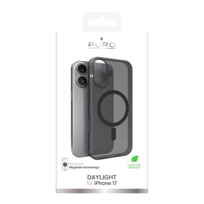 Калъф DAYLIGHT с MagSafe за iPhone 17, Черен, PURO