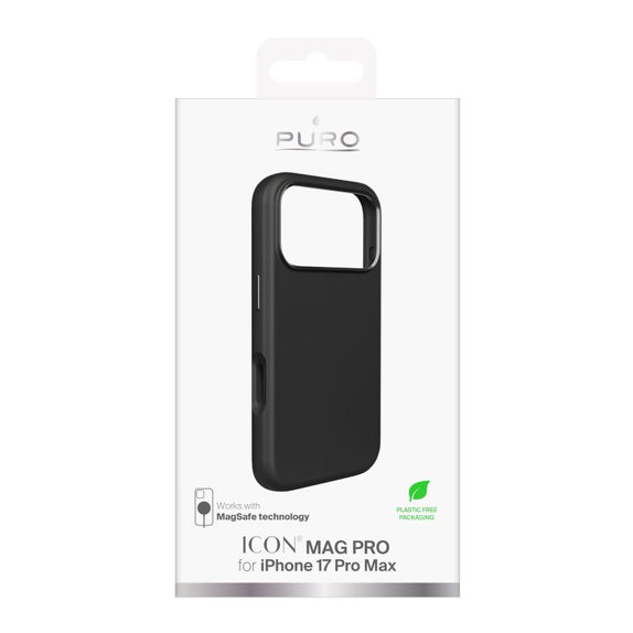Калъф ICON MAG PRO с MagSafe за iPhone 17 Pro Max, Черен, PURO