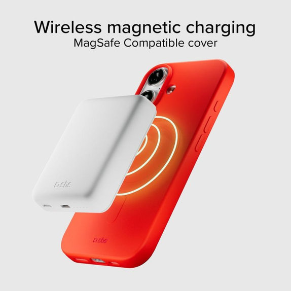 Калъф Instinct Mag, съвместим с MagSafe за iPhone 17, Червен