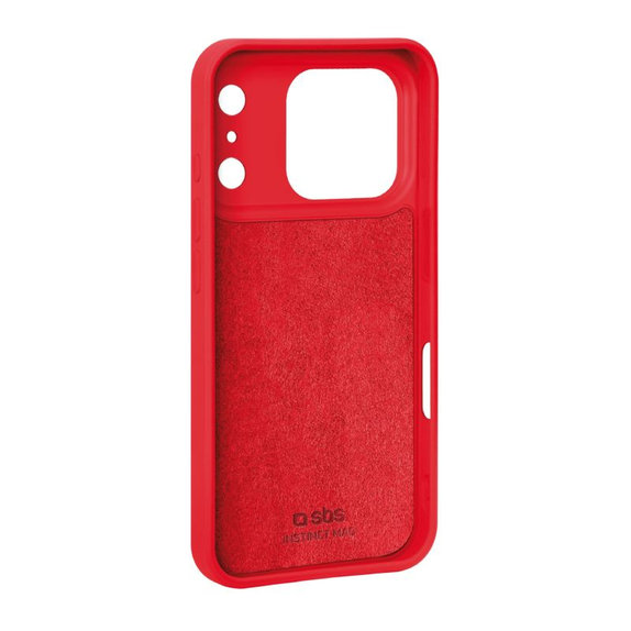 Калъф Instinct Mag, съвместим с MagSafe за iPhone 17 Pro, Червен
