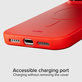 Калъф Instinct Mag, съвместим с MagSafe за iPhone 17 Pro, Червен