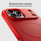 Калъф Instinct Mag, съвместим с MagSafe за iPhone 17 Pro, Червен